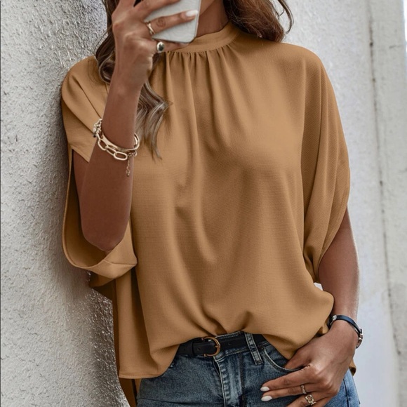 Boho tie back batwing sleeve top - Picture 14 of 16